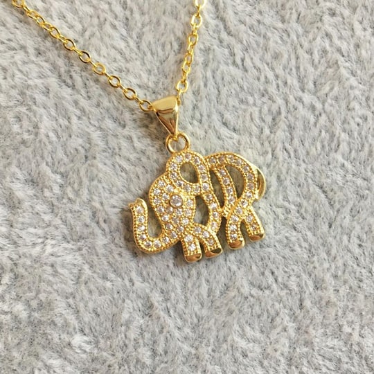 Dogeared good luck elephant necklace