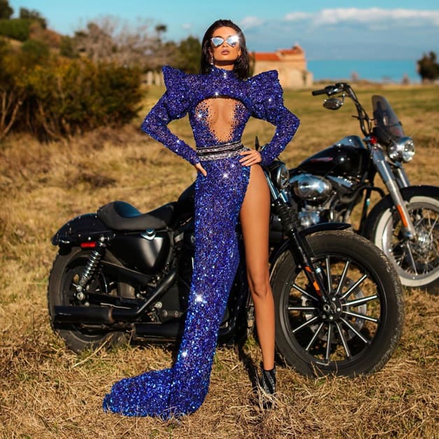 Sequin Gown and Sexy Glares